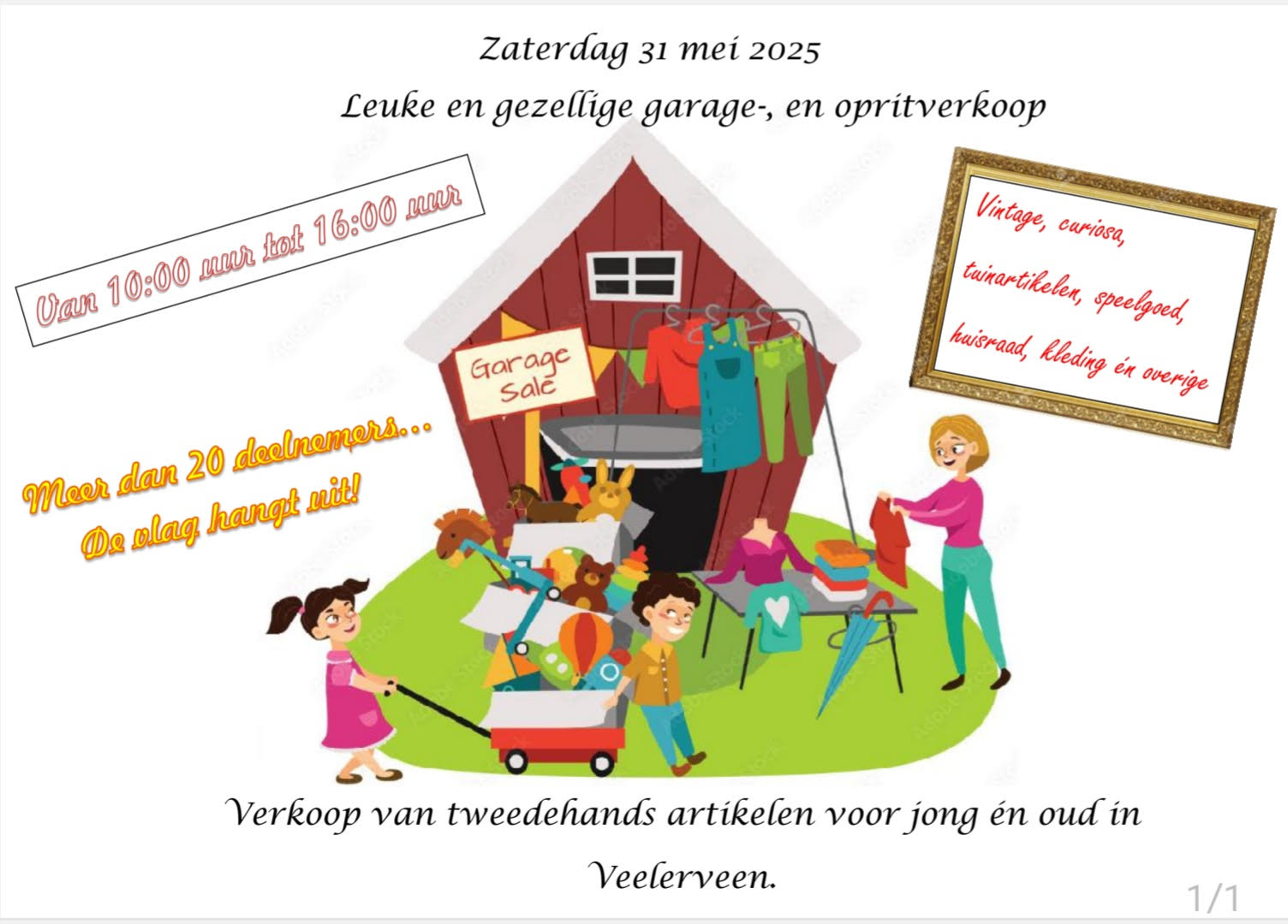 GARAGESALE IN VEELERVEEN